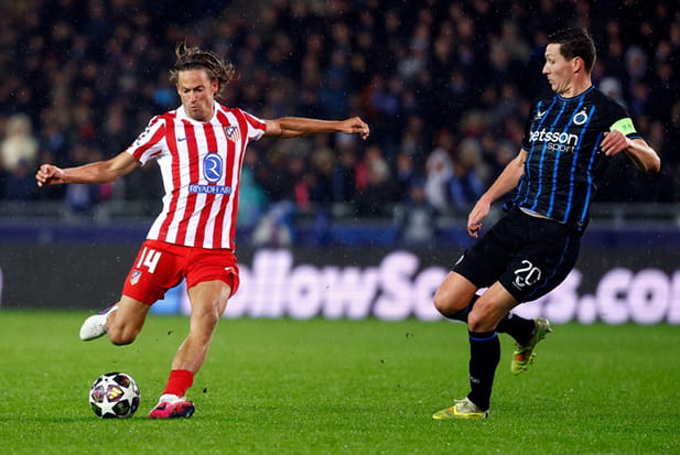 Брюгге-Атлетико Мадрид видео